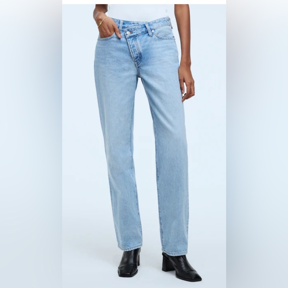 NWT MADEWELL Low Slug Straight Jeans size women’s 33